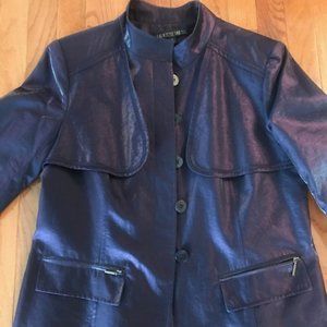 Lafayette 148 Blue Blazer Jacket Sz 12